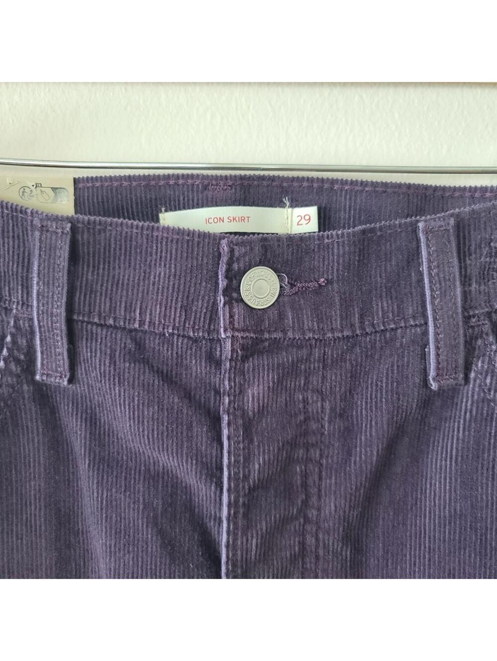 Levi’s Icon Corduroy Mini Skirt Cotton New y2k festival bts - Picture 2 of 8